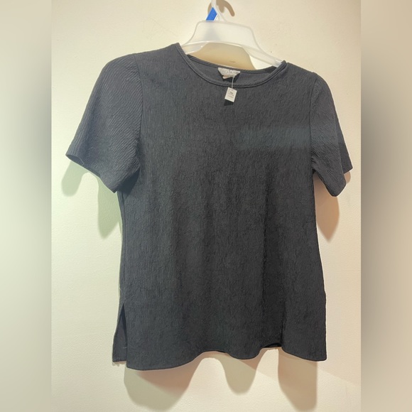 Jessica Michel Women's Black Dress Shirt Size Small S/S Vented Sides - Picture 3 of 6